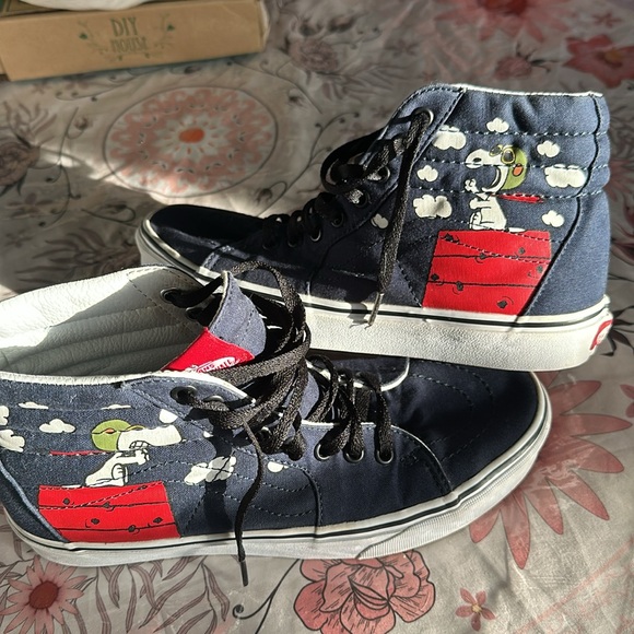 Vans Sk8 hi reissue Peanuts Snoopy Flying Aces size men’s 2.7 women’s 9 - Picture 4 of 15